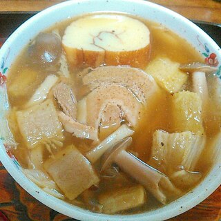 干し芋チャーシュー伊達巻うどん